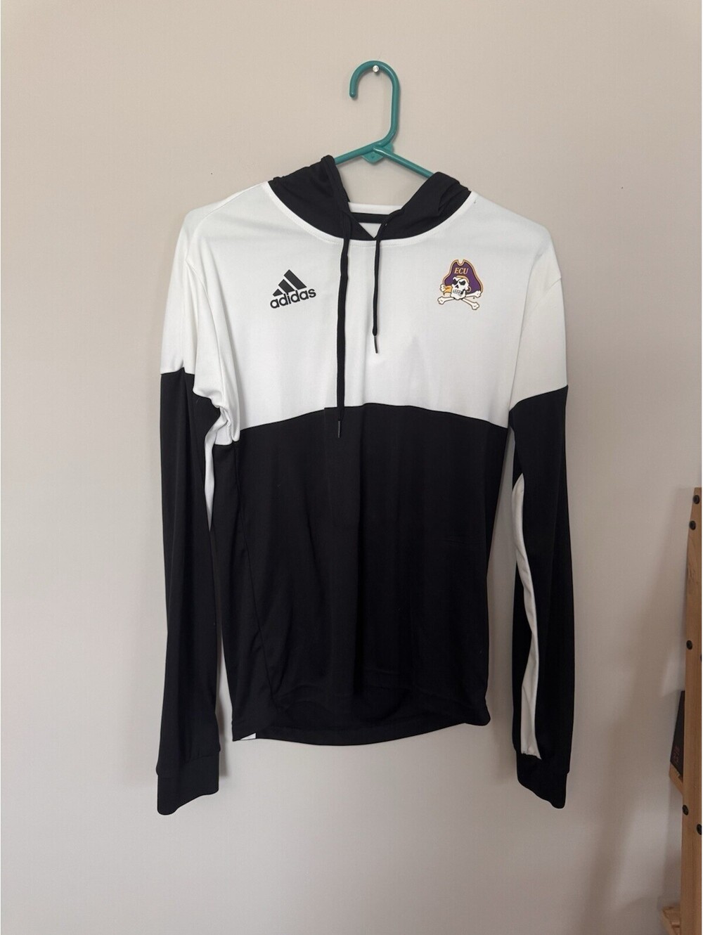 ECU Adidas LS Hooded Pullover Shirt Men's S